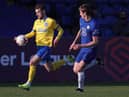 Brighton striker Ben Wilson on the attack against Chelsea U23s last season.