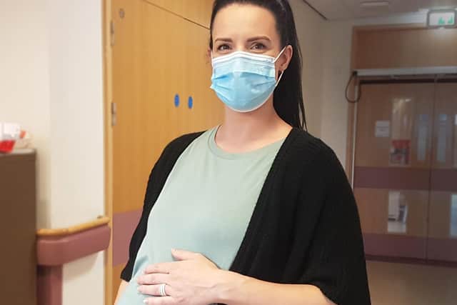 Pregnant mother Claire Finn Thompson has received both jabs and is encouraging other pregnant ladies to do the same.