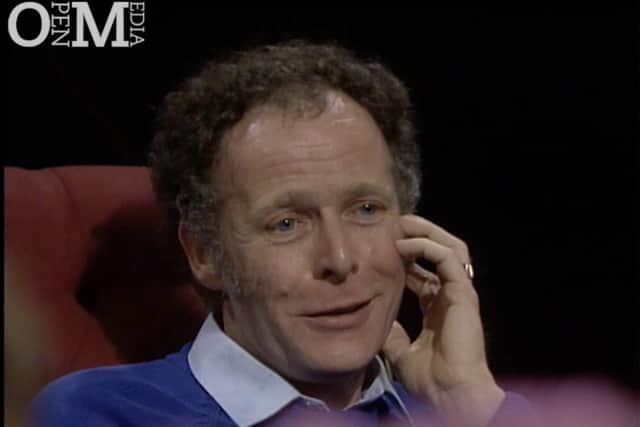 Eamonn McCann during the 1988 episode of Channel 4’s ‘After Dark’ which will be screened during Docs Ireland at Queen’s Film Theatre on Sunday 29 August.