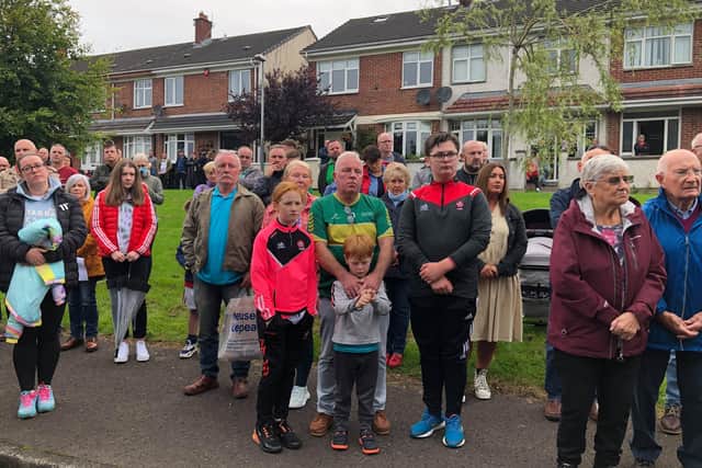 Dozens of people turned out to remember Eamonn on his 50th anniversary on Wednesday.