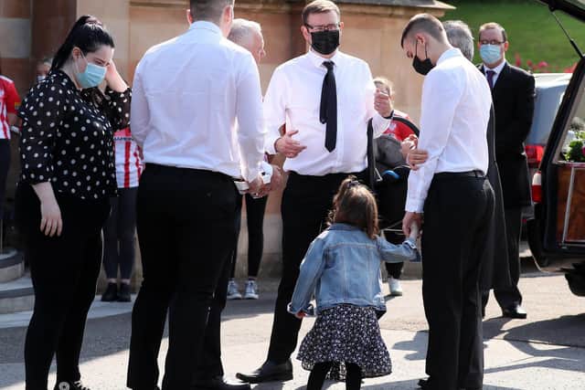 Mourners gathered for Samantha Willis' funeral this morning.