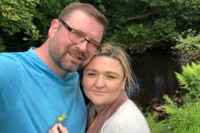 Josh Willis with his late wife Samantha.