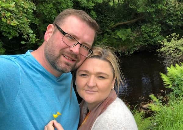 Josh Willis with his late wife Samantha.
