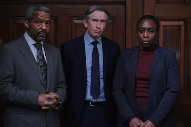 Doreen Lawrence, Clive Driscoll and Neville Lawrence