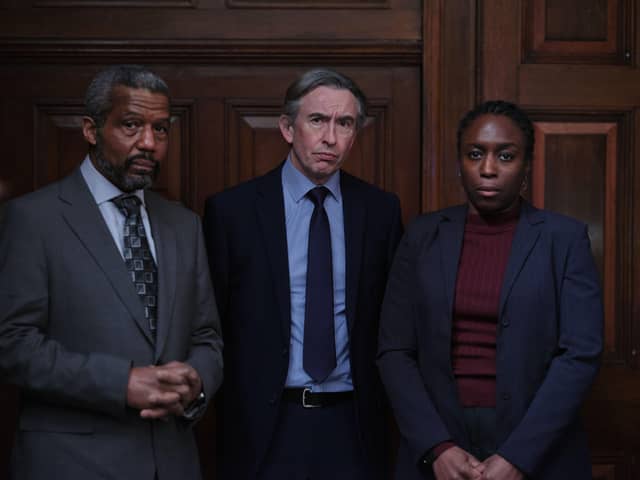 Doreen Lawrence, Clive Driscoll and Neville Lawrence