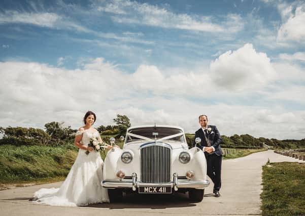 Driving in style on the big day. (Photo by James Aiken Photography)