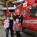 Niall Bradley, pictured with his family.