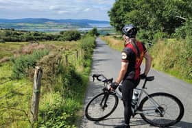 John Norby, who is cycling over 2,000 miles around the coast of Ireland in aid of Dementia charities.