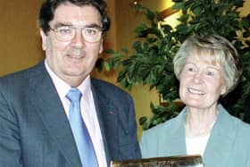 John and Pat Hume at the Freedom of the City conferring ceremony. (Picture: Hugh Gallagher)