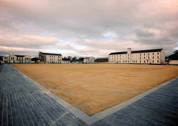 Building 63 at the top of the picture in the north east corner, Ebrington. Parade ground.