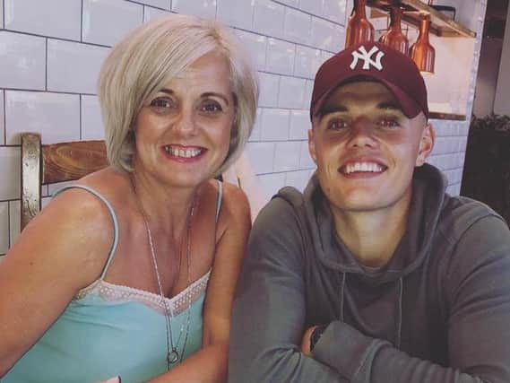 Niall Logue and his late mum Jacqueline who passed away in 2019 after a short battle with cancer.
