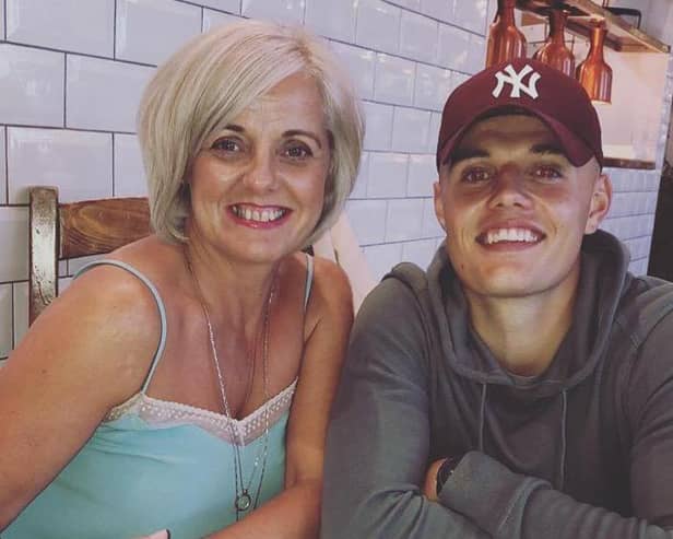 Niall Logue and his late mum Jacqueline who passed away in 2019 after a short battle with cancer.