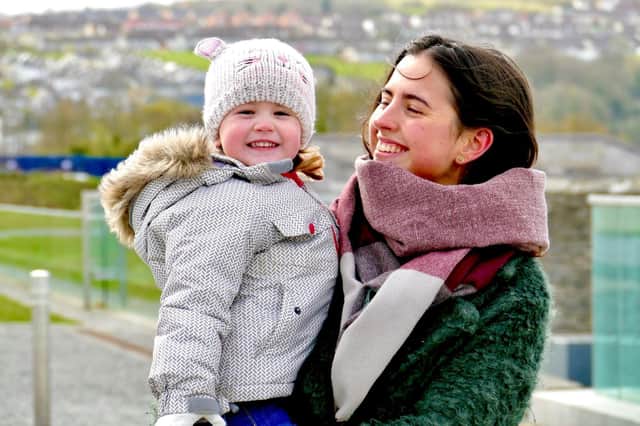 Annabelle Johnston with her sister Carys, who has Cystic Fibrosis.