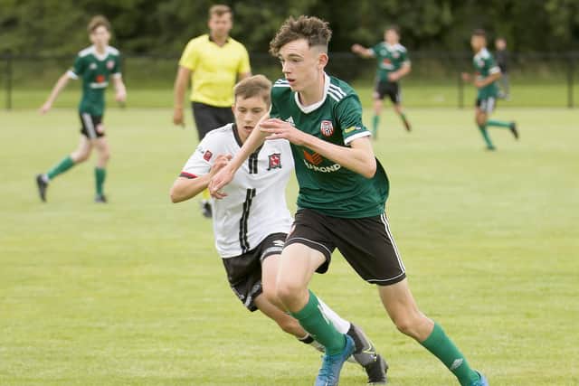 Promising youngster Luke O'Donnell in action. Photograph by The Jungleview
