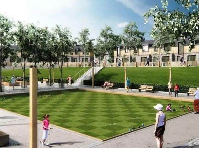 An artist's impression of part of the retirement village.