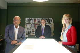 Sir Trevor McDonald, former Met Police Detective Chief Inspector Colin Sutton and forensic psychologist Dr Donna Youngs