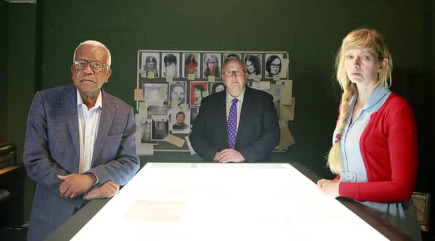 Sir Trevor McDonald, former Met Police Detective Chief Inspector Colin Sutton and forensic psychologist Dr Donna Youngs
