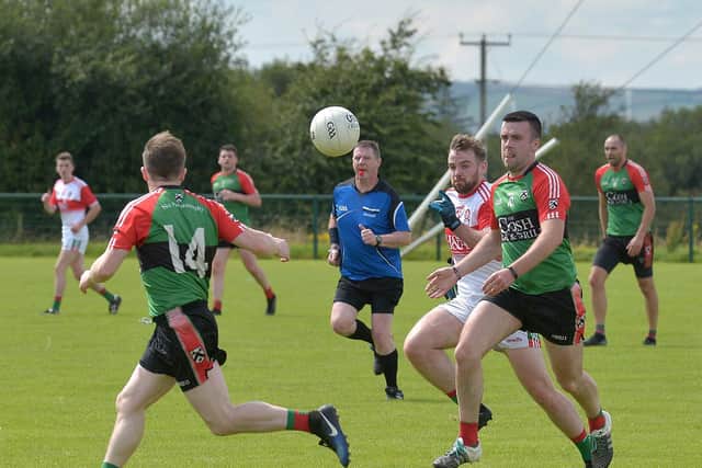 Ciaran McGowan's 0-3 wasn't enough to save Trasna from defeat at Brolly Park on Saturday.