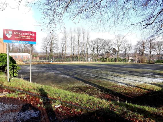 The old Foyle College senior school site on Duncreggan Road has been identified by Derry City Football Club as the perfect location for its proposed new Academy base. Photograph by George Sweeney.