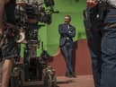 Daniel Craig (James Bond) on the set of Spectre film