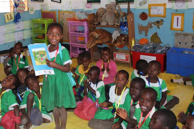 Pre-school children at Songambele Primary School in Tanzania's Dodoma region.