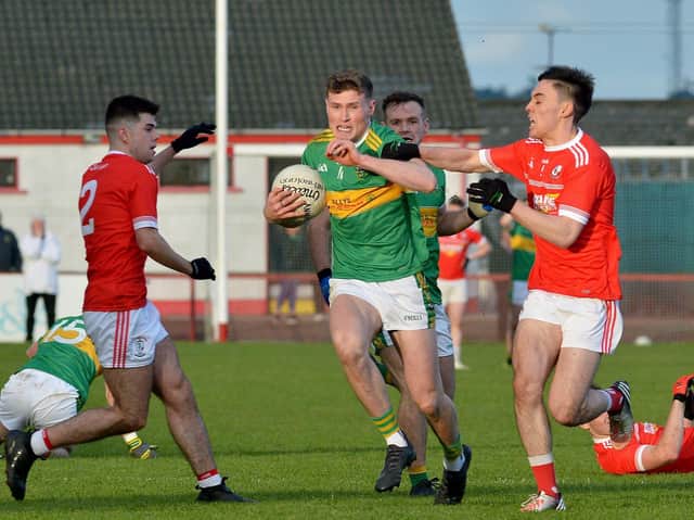 Jack Doherty was in fine form as Glen got the better of a badly understrength Magherafelt side in Owenbeg on Saturday night. (Photo: George Sweeney)