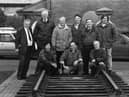 Some of the North West of Ireland Railway Society members, pictured in October 1996. They had been fighting for more than 25 years to preserve the long and historic tradition of the railway in the north west.