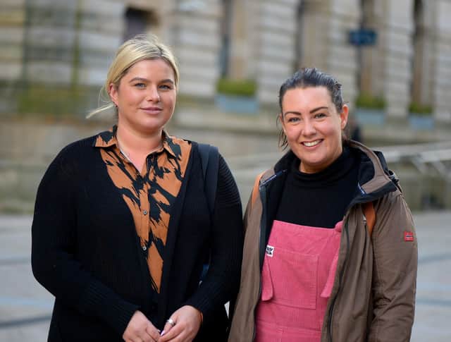 Lindsay McCorkell (left) and Lauren Connaghan. DER2139GS – 021