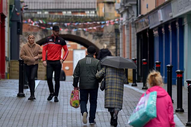 Shoppers in Derry’s city centre (File picture).  Photo: George Sweeney  DER2047GS - 005