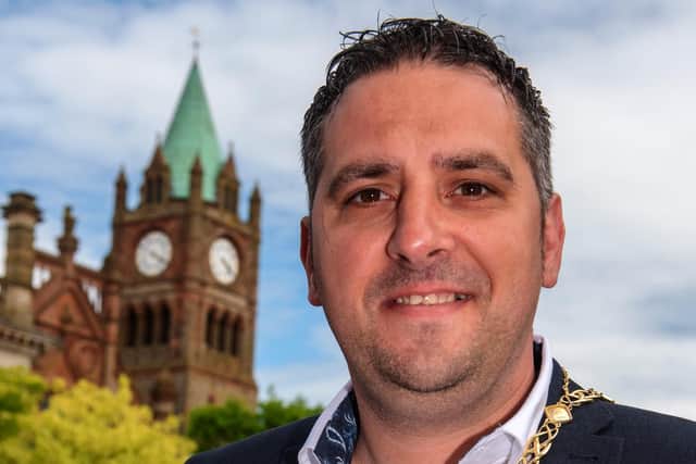 Derry City and Strabane District Council Deputy Mayor Councillor Christopher Jackson. Picture Martin McKeown. 07.06.21