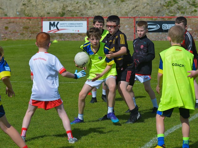 Developing skills at the Sean Dolan’s Cul Camp held on Tuesday last. Photo: George Sweeney. DER2232GS – 015