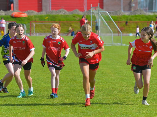 Enjoying the exercises at the Sean Dolan’s Cul Camp held on Tuesday last. Photo: George Sweeney. DER2232GS – 014