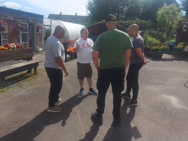 ‘Lowkey’ chats to Gary Donnelly in Creggan.