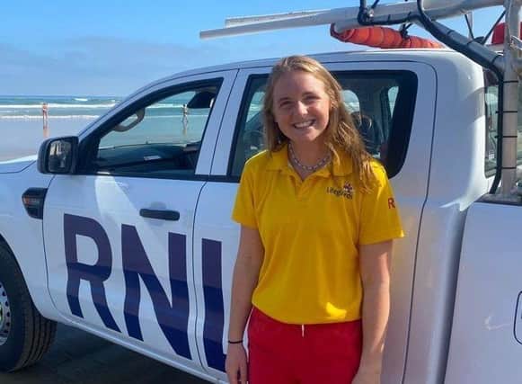 Senior RNLI lifeguard Cara Telfer.