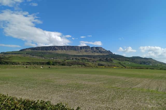 Majestic Binevenagh was formed 60 million years ago.