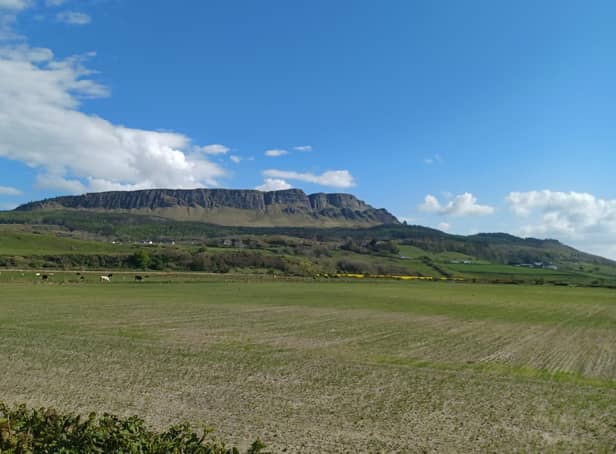 Majestic Binevenagh was formed 60 million years ago.