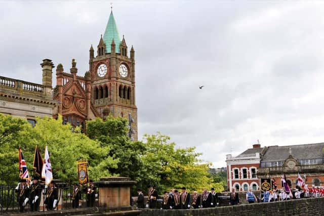 The parade takes place in Derry tomorrow.