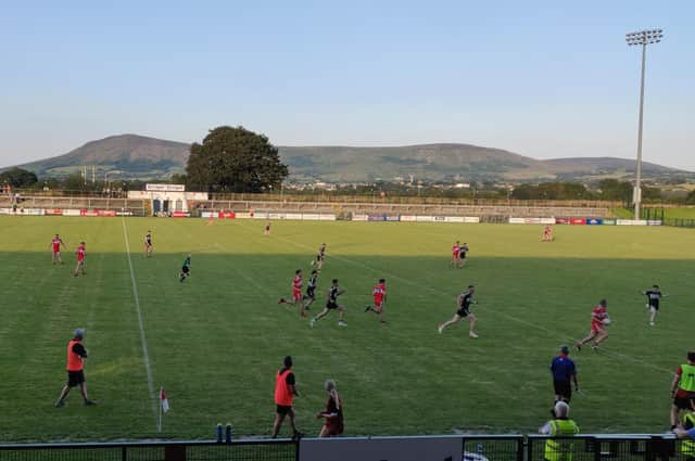 Dungiven are off and running in this year's O'Neill's Derry senior championship after an emphatic victory over Kilrea at Owenbeg on Saturday.