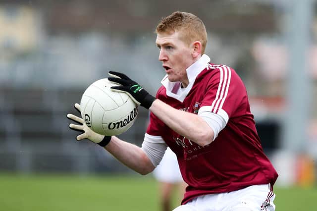 Christopher Bradley hit 0-6 in the first half of Slaughtneil's emphatic defeat of Steelstown on Sunday.