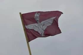 The Parachute Regiment flag.