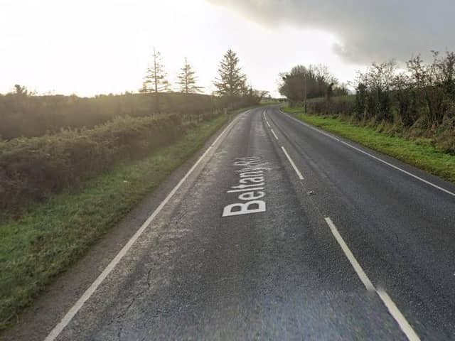The A5 Beltany Road just north of Omagh