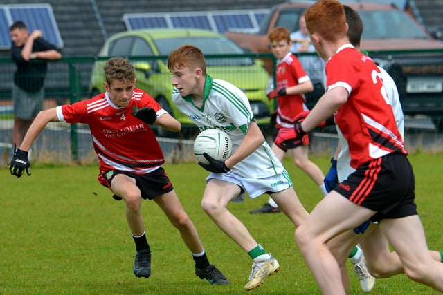 Craigbane and Sean Dolan’s U13’s in action during the John McChrystal Cup competition on Sunday morning last at Corrody Road. Photo: George Sweeney.  DER2233GS – 012