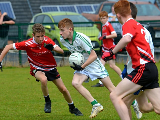 Craigbane and Sean Dolan’s U13’s in action during the John McChrystal Cup competition on Sunday morning last at Corrody Road. Photo: George Sweeney.  DER2233GS – 012