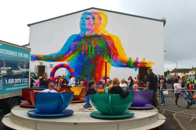 There were lots of activities for children attending the Wan Big Street Party held in Creggan on Monday afternoon. Photo: George Sweeney. DER2233GS – 017