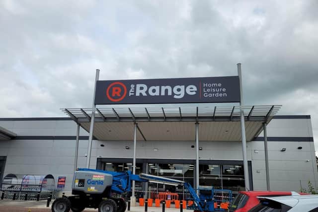 The new Range store which opened Friday, August 19 at 9am. The store is located in Units 5&6 in Crescent Link Retail Park.