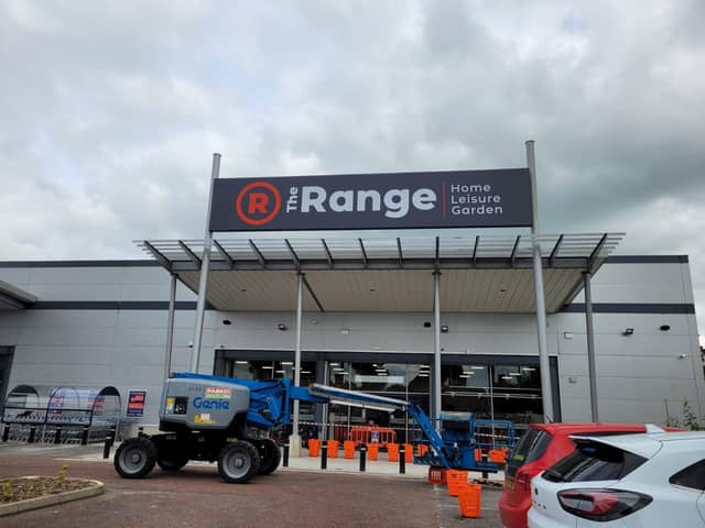 The new Range store which opened Friday, August 19 at 9am. The store is located in Units 5&6 in Crescent Link Retail Park.