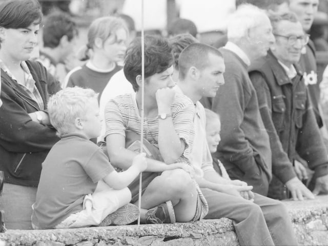 A section of the large crowd that attended the Moville Regatta.