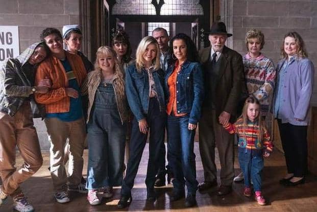 (L-R)Orla McCool (Louisa Clare Harland), (James Maguire (Dylan Llewellyn), DEIRDRE MALLON (Amelia Crowley),Clare Devlin (Nicola Coughlan) , Sarah Mccool (Kathy Kiera Clarke),Erin Quinn (Saoirse Monica Jackson), Michelle Mallon (Jamie-Lee O'Donnell), Mary Quinn (Tara Lynne Oâ€TMNeill), Gerry Quinn (Tommy Tiernan), Cara (Darcey McNeeley), Granda Joe (Ian McElhinney), Gerladine Devlin (Philippa Dunne). Photo: Peter Marley.