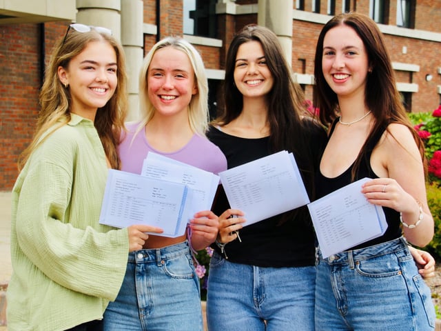A-Level students from Thornhill College.