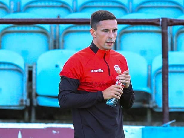 Jordan McEneff trained at Head in the Game Park before last night's draw.
